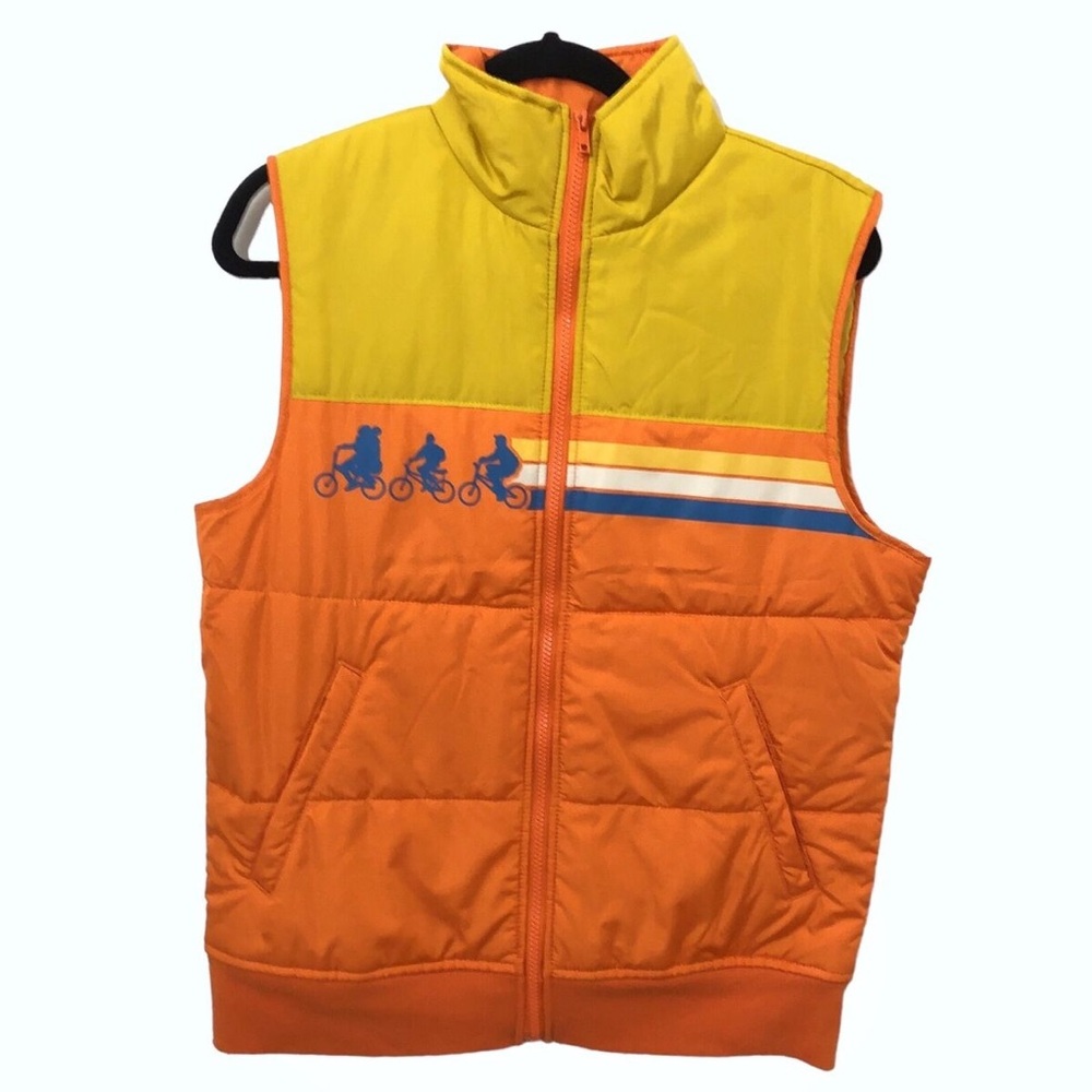 Holiday 80s Vintage “Stranger Things” Orange and Yellow Vest- Small